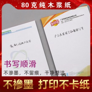 定制A4A5信纸订做酒店便签信笺红头文件纸设计印刷学校村委信笺会议用稿纸